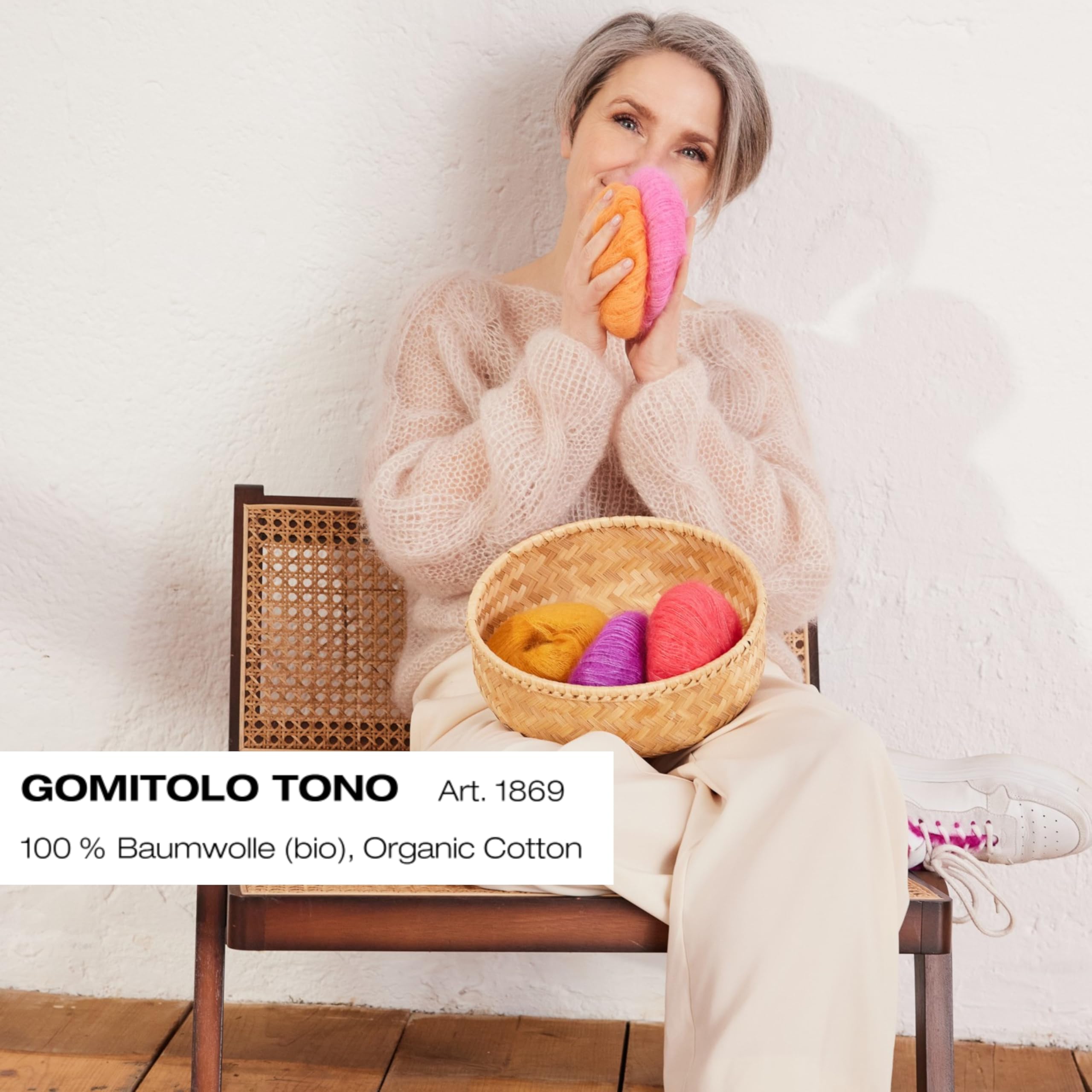 lana-grossa-gomitolo-tono-handstrickgarn-100-bio-baumwolle-100g-360m-fb-1034 image 2