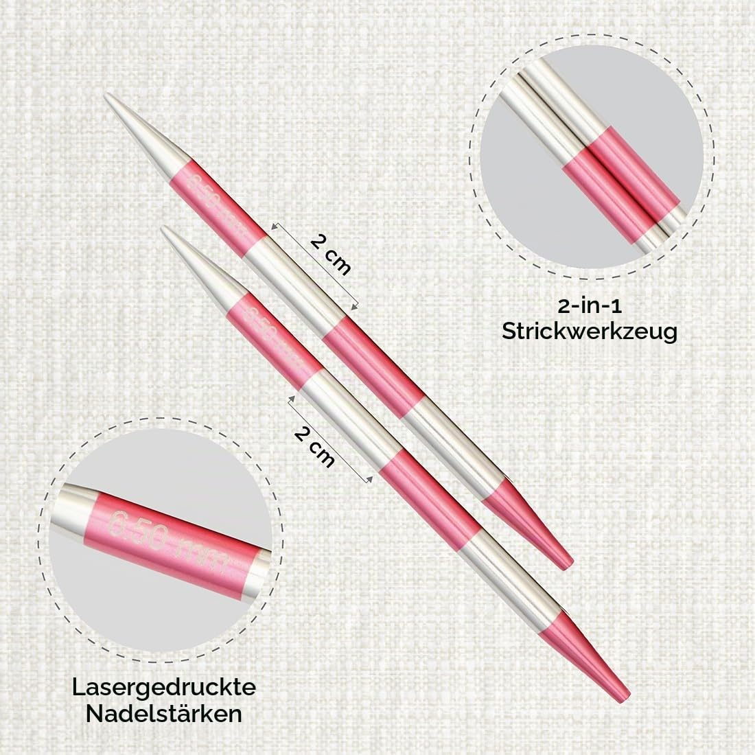 knitpro-smartstix-austauschbare-nadelspitzen-14cm-6-5mm image 2