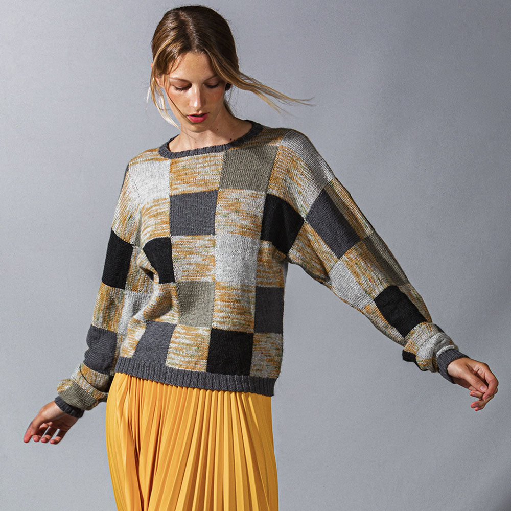 pascuali-lucia-pullover-strickanleitung-karo-intarsia-mit-weiten-rmeln image 2