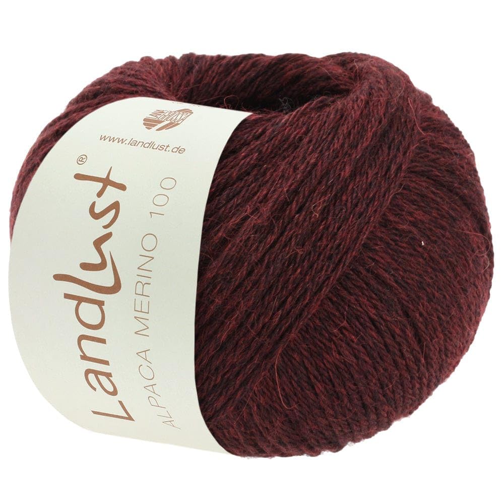 lana-grossa-landlust-alpaka-merino-100-strickgarn-50g-farbe-315-burgund image 1