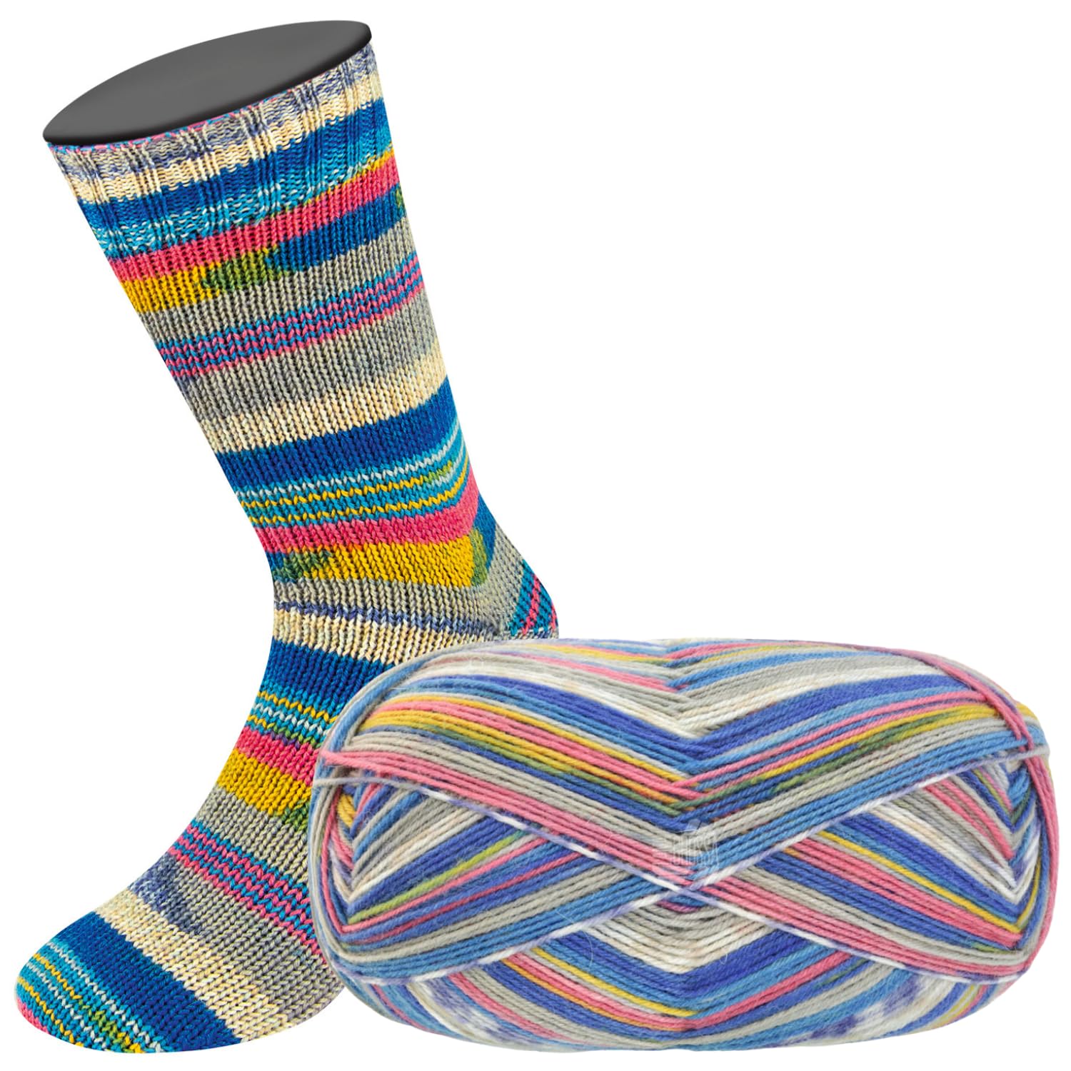 lana-grossa-meilenweit-arte-sockengarn-fb-6806-80-schurwolle-20-polyamid-100g-42 image 2