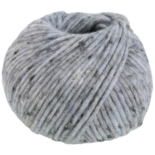 lana-grossa-landlust-winterwolle-tweed-105-hellblau-meliert-winter-strickgarn-80 image 2