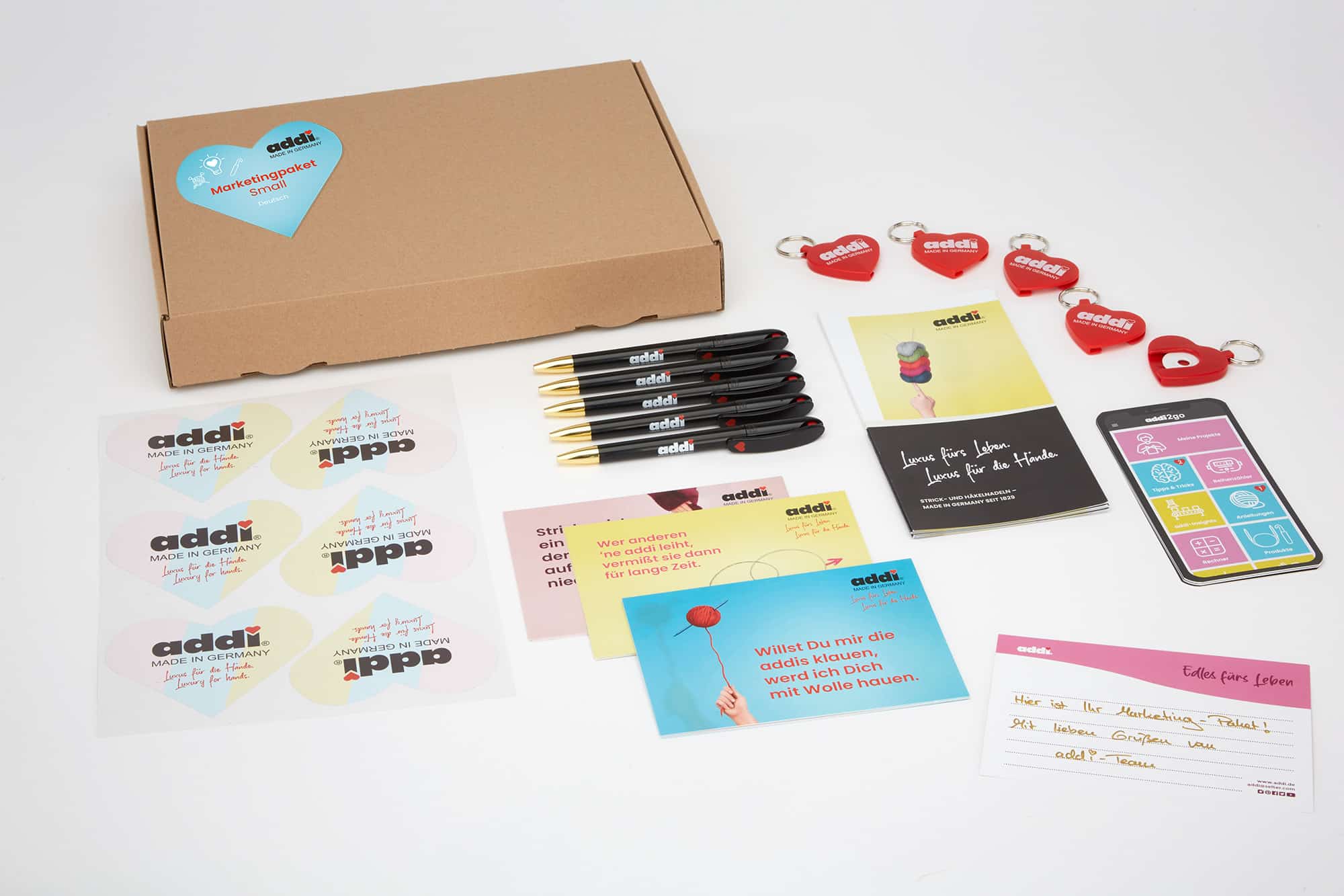 addi-marketingpaket-small-giveaway-set-mit-stickern-anh-ngern-karten image 2