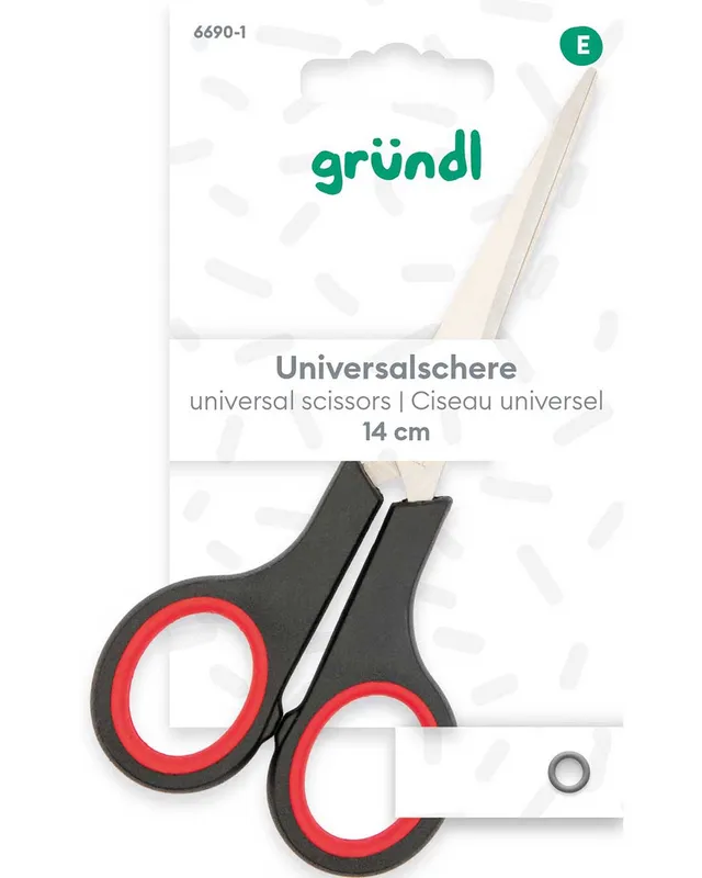 gr-ndl-universalschere-14-cm-karbonstahl-schere-f-r-wolle-stoff-und-papier image 1