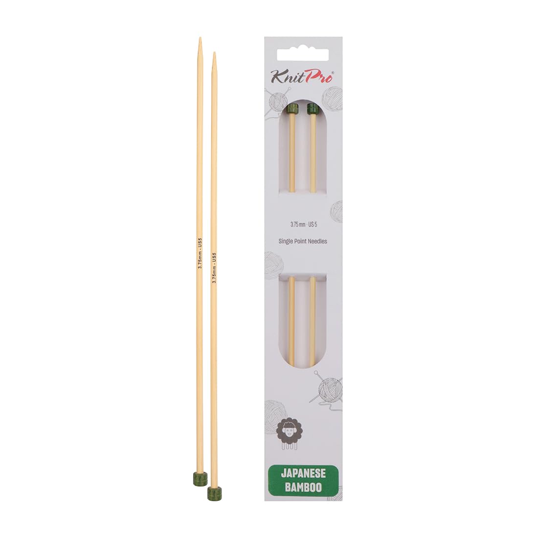 knitpro-k22338-jackenstricknadeln-bamboo-30-cm-x-3-75-mm image 1