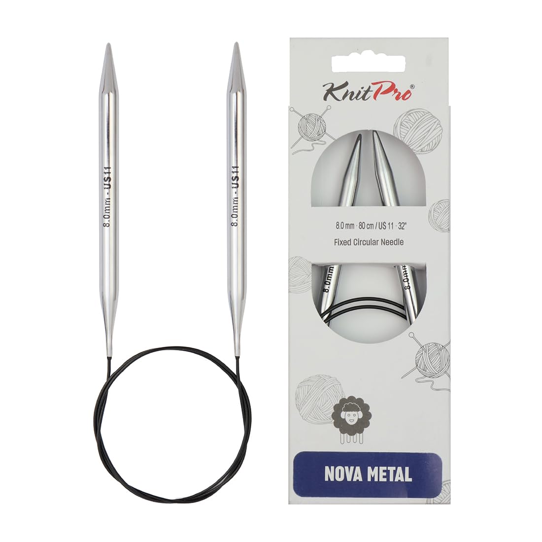 knitpro-nova-feste-rundstricknadel-40-cm-8-0-mm image 1