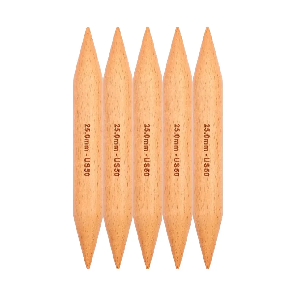 knitpro-basix-jumbo-nadelspiel-20-cm-25-mm-buchenholz image 1