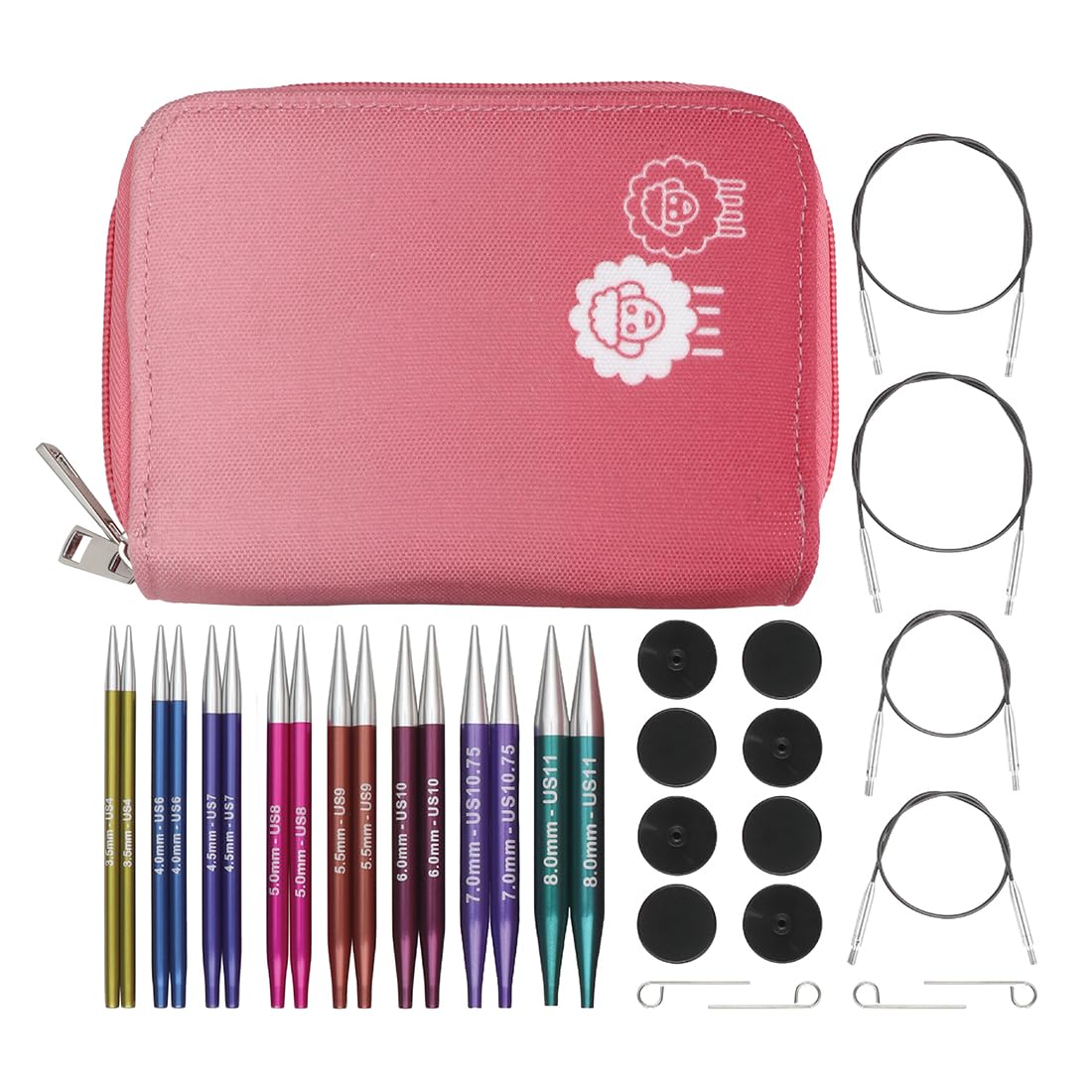 knitpro-zing-starter-austauschbares-nadelset-4-10cm-3-5mm image 7