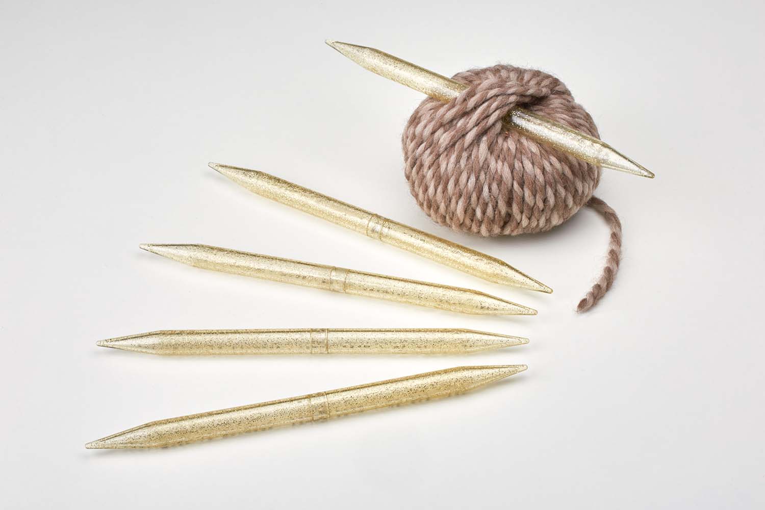 addichampagner-nadelspiel-sockenstricknadeln-kunststoff-goldglitter image 3