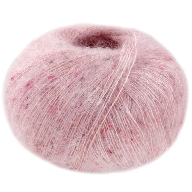 lana-grossa-natural-superkid-tweed-lace-garn-fb-629-25g-200m-60-superkid-mohair- image 1