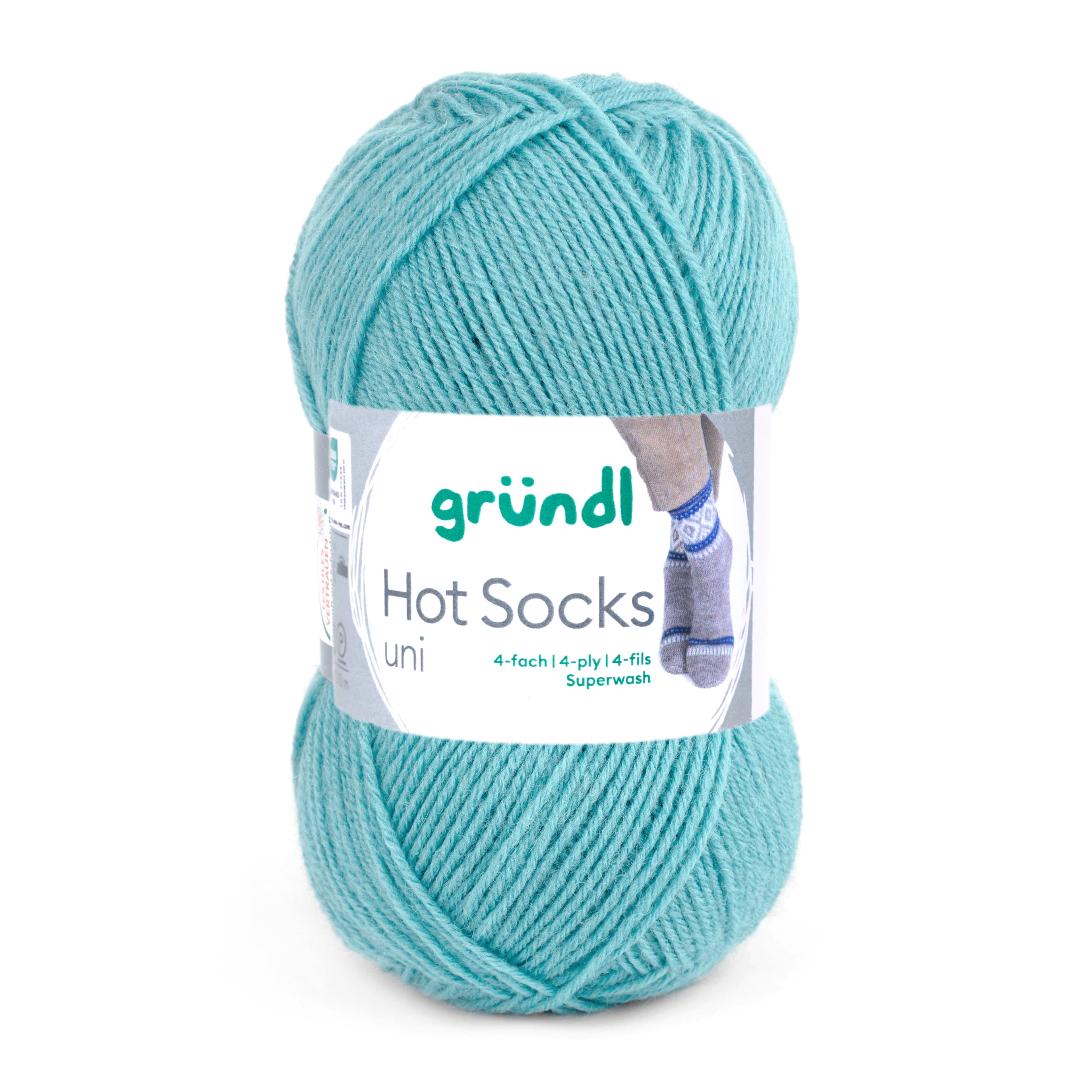 gr-ndl-hot-socks-uni-50-einfarbige-4-f-dige-sockenwolle image 2