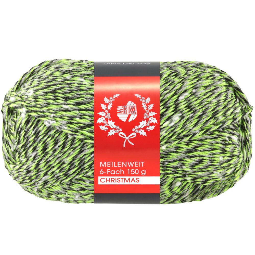 lana-grossa-meilenweit-merino-6-fach-150g-christmas-326-christmas-snow-flake-soc image 1