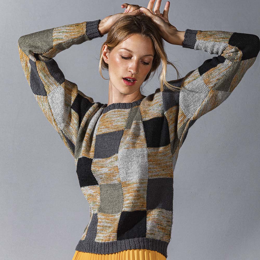 pascuali-lucia-pullover-strickanleitung-karo-intarsia-mit-weiten-rmeln image 3