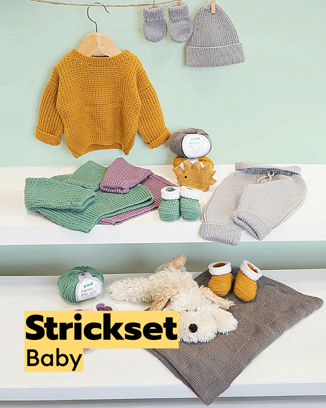 gr-ndl-strickset-baby-komplett-set-mit-merino-f-r-gr-e-62-80 image 1