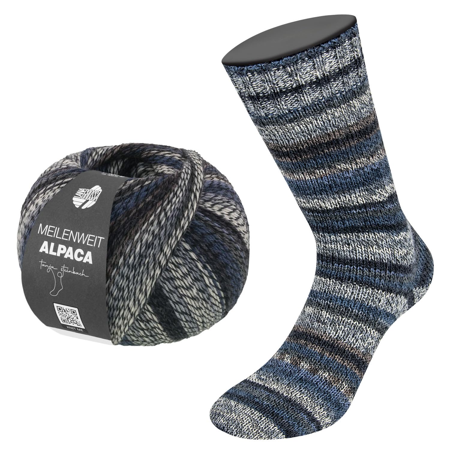 lana-grossa-meilenweit-100-alpaca-mix-sockengarn-100g-420m-fb-2302 image 4